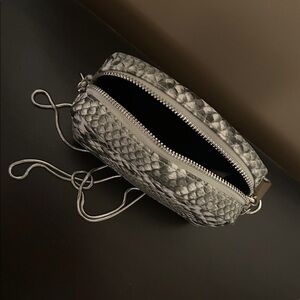 Vero Moda Gray Snake Pattern Bag